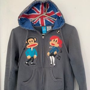 *RARE* Paul Frank Julius & Friends Union Jack Hoodie •NEW LOWER PRICE•